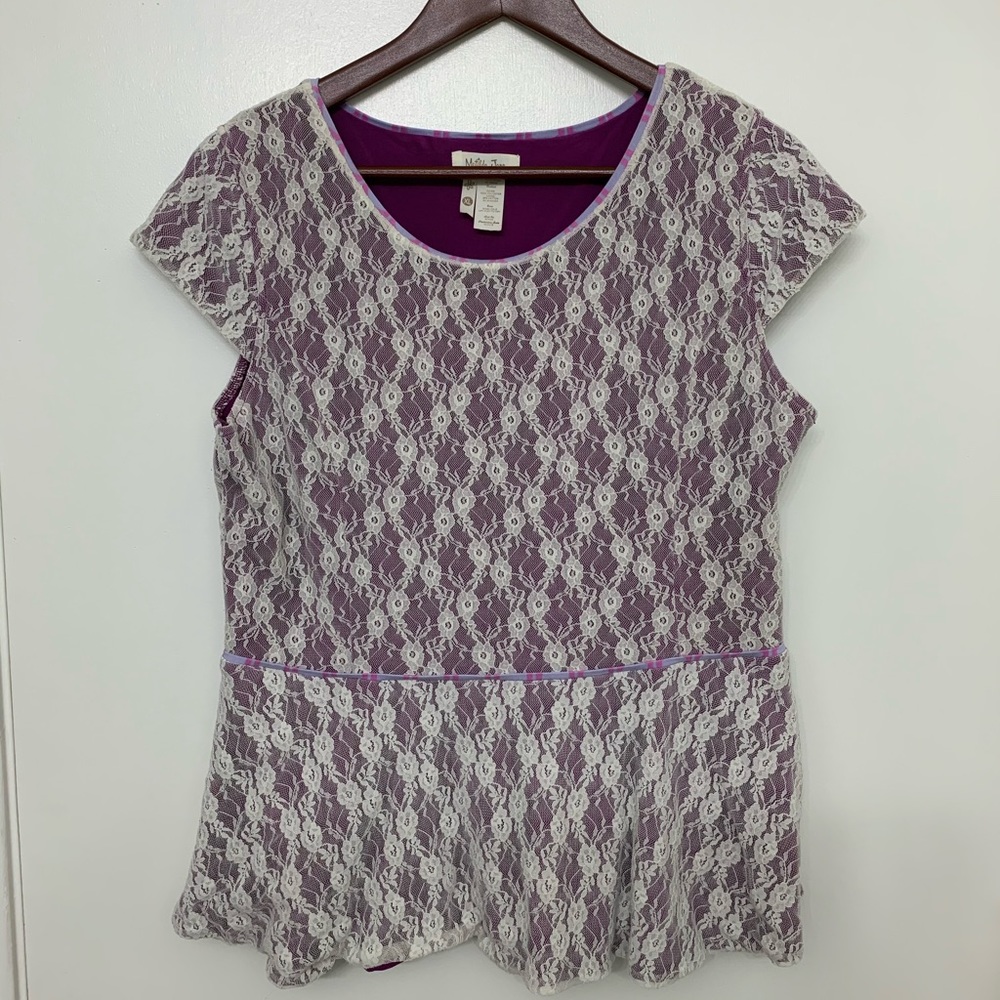 Matilda Jane Lace Blouse, size XL